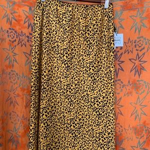 Cheetah midi skirt